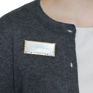 Estate Mother-of-Pearl Gambling Token Brooch