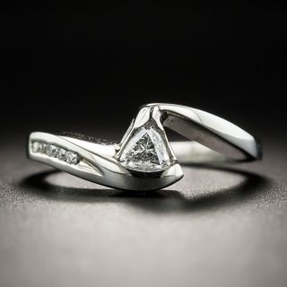 Estate Trillion-Cut Diamond Band Ring - 1
