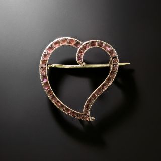 Georgian Garnet Witch's Heart - 2