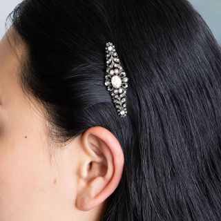 Georgian-Style Rose-Cut Diamond Barrette, Netherlands