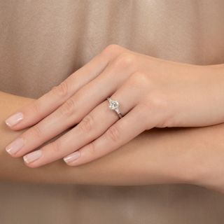 Harry Winston Estate 1.01 Carat Oval Diamond Ring - GIA E VS2