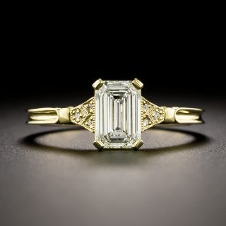 Lang Collection 1.00 Carat Emerald-Cut Engagement Ring - GIA J SI2  - 2