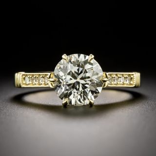 Lang Collection 1.97 Carat European-Cut Diamond Engagement Ring - GIA M SI1 - 4