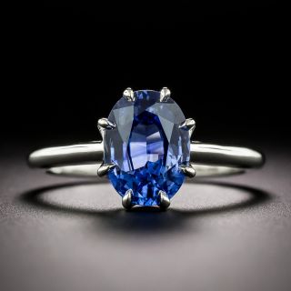 Lang Collection 2.29 Carat Sapphire Solitaire Ring - GIA - 4