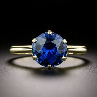 Lang Collection 2.75 Carat Ceylon Sapphire Solitaire Ring -  GIA  - 3