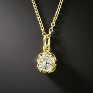 Lang Collection .70 Carat Diamond Solitaire Pendant - GIA  J SI1 - 1