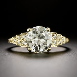Lang Collection Art Deco-Style 2.29 Carat Diamond Engagement Ring - GIA J VS2  - 3