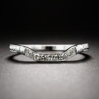 Lang Collection Art Deco-Style Square Contour Wedding Band - 1