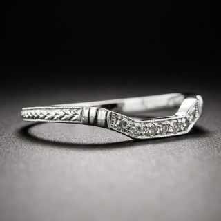 Lang Collection Art Deco-Style Square Contour Wedding Band