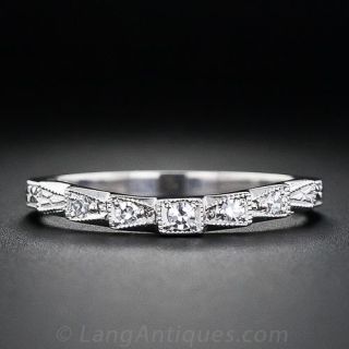 Lang Collection Contoured Diamond Wedding Band - 2