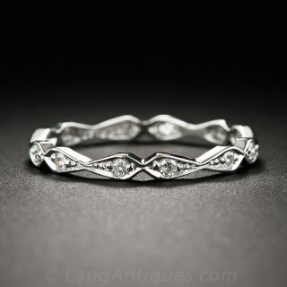 Lang Collection Geometric Diamond Eternity Band