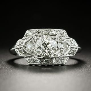 Late Art Deco .75 Carat Diamond Engagement Ring - GIA K VS2 - 2