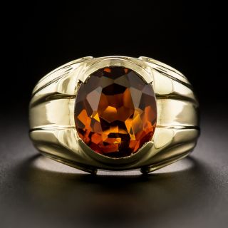 Late-Art Deco Citrine Ring - 3