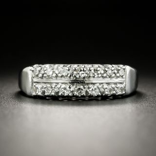 Mid-Century Double-Row Diamond Band - 2