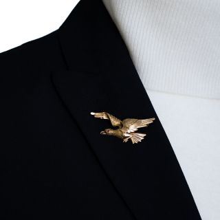 Mid-Century Flying Eagle Brooch