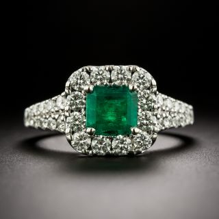 Neil Lane Estate Emerald and Diamond Ring - GIA F1 - 2