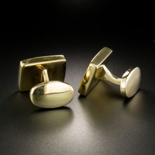 Onyx and Malachite Checkerboard Cuff Links