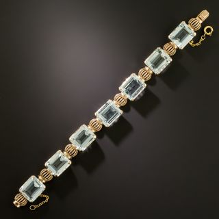 Retro Aquamarine 18K Bracelet - 3