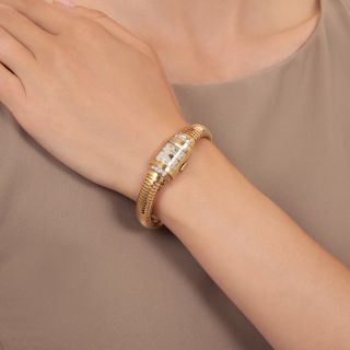 Retro Gaspipe Diamond Watch