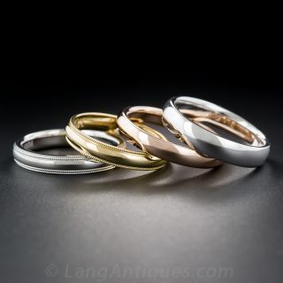 Gents Special Order Half Round Wedding Band - 1