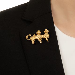 Tiffany & Co. 18K Poodles Brooch