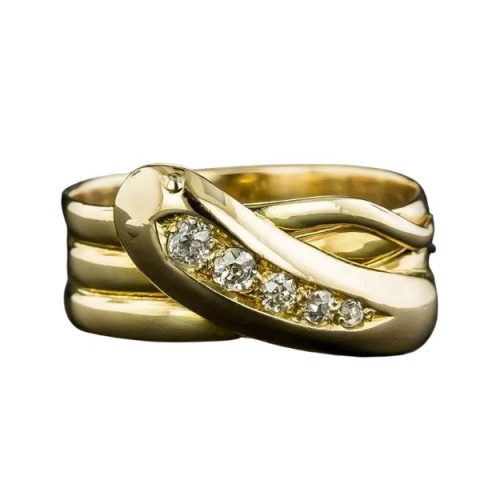 Love Victorian Style Blog Victorian Diamond Snake Ring.