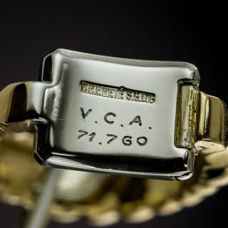 Van Cleef & Arpels  Vintage 1960s Gold Twist Stirrup Cuff Links, French