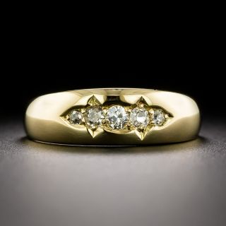 Victorian 18K Five-Stone Diamond Band, Circa 1893 - 3