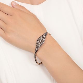 Victorian Diamond Link Bracelet, Austro Hungarian