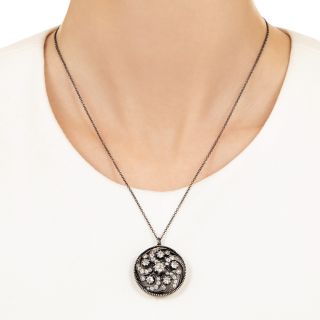 Victorian Diamond Pinwheel Pendant