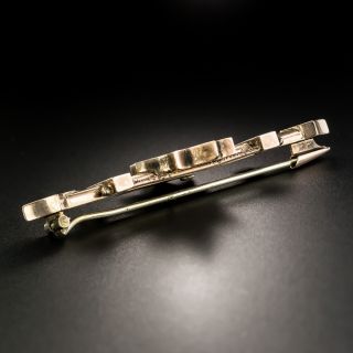 Victorian Gold In Quartz Brooch