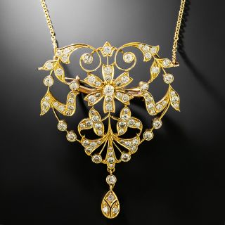 Victorian Retrospective Diamond Pendant/Brooch - 2