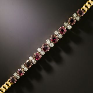 Victorian Ruby and Diamond Bracelet - 2