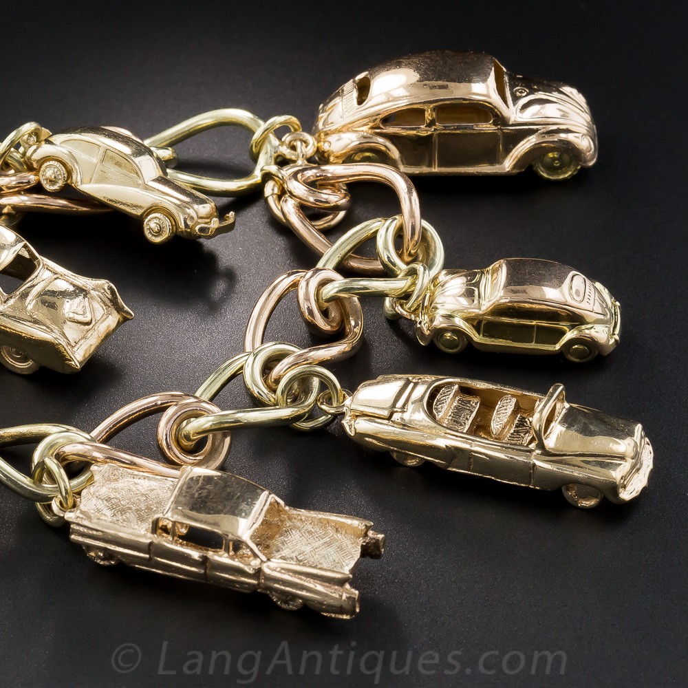 Vintage Car Charm Bracelet
