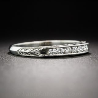 Vintage-Style Diamond Wedding Band
